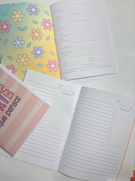 Caderno Brochura Mine -frases