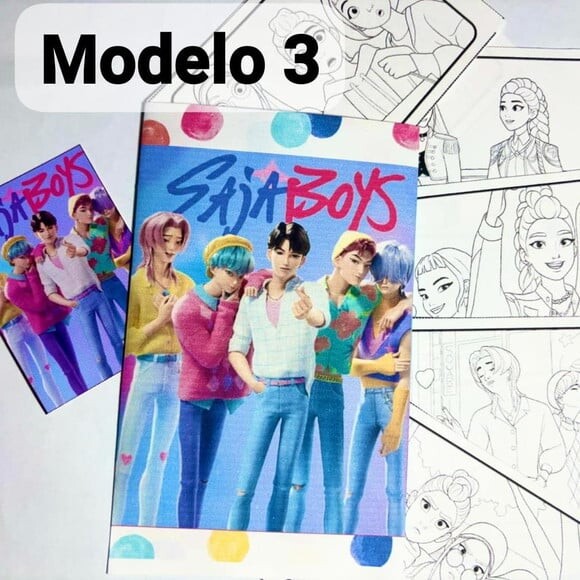 Card Colorir Guerreiras do K Pop