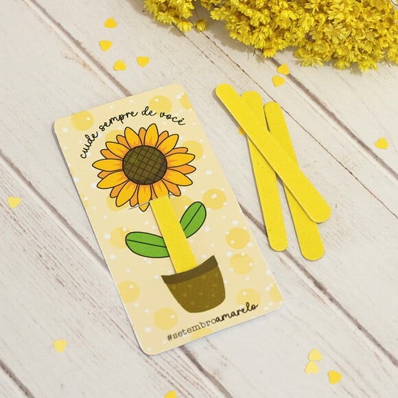 Card com Mine Lixa - Setembro Amarelo