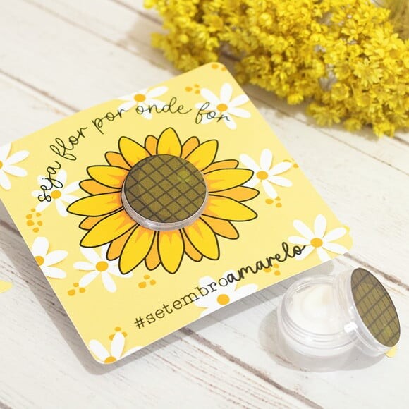Card e Adesivo para Creme Setembro Amarelo