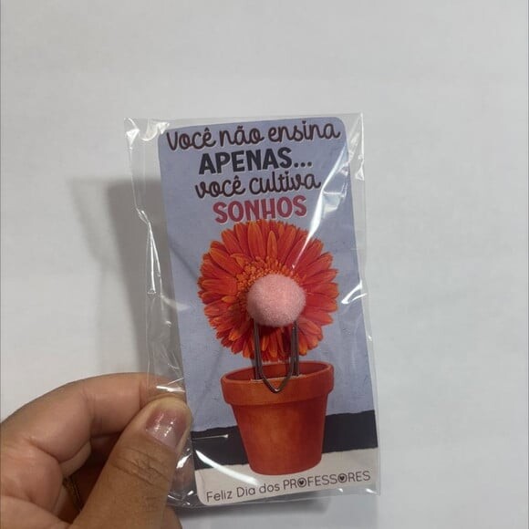 Card Dia dos Professores com Clip Fofo