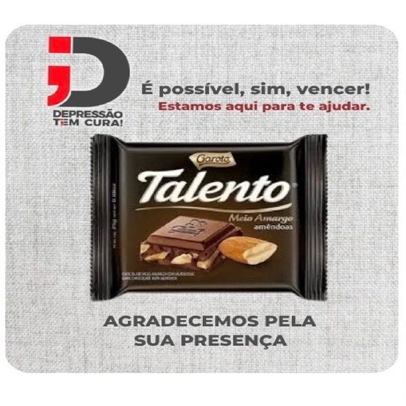 Cartão para Bombom Grupos Dtc