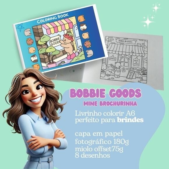 Livro Colorir Bobbie Goods Azul Degrade