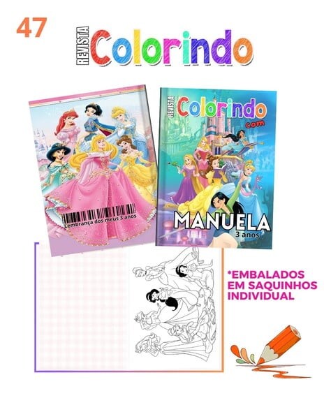 Livro Colorir Princesas