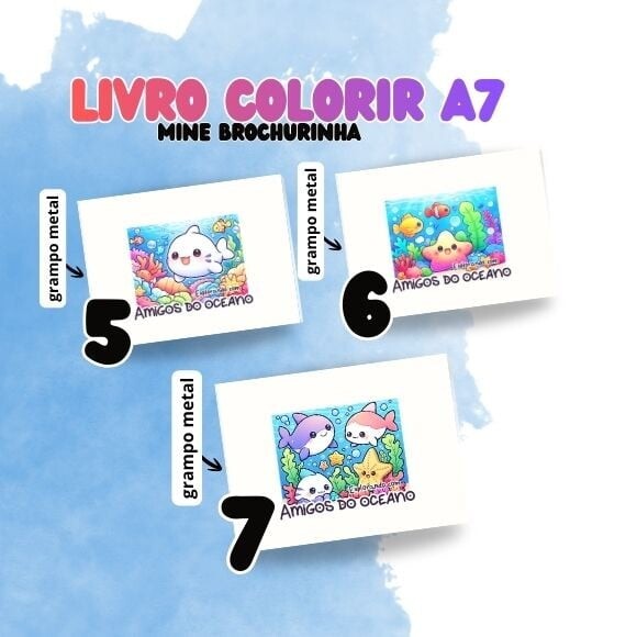 Mine Livro Colorir Amigos do Oceano