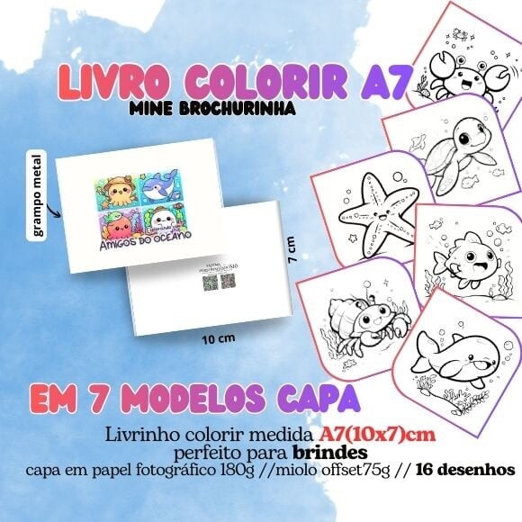 Mine Livro Colorir Amigos do Oceano