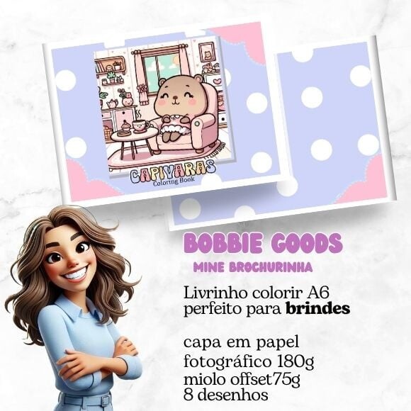 Mini Livro Bobbie Goods Capivara