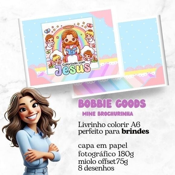 Mini Livro Bobbie Goods Cristão Menina