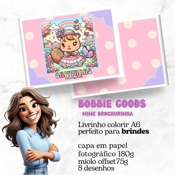 Mini Livro Bobbie Goods Capivara