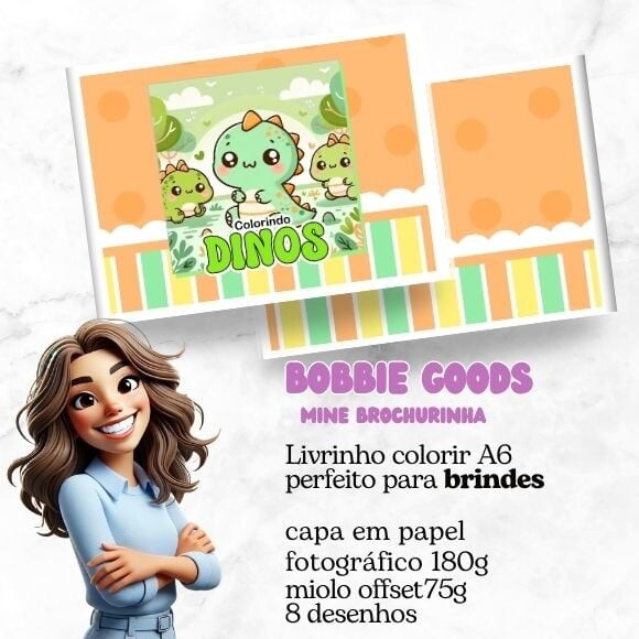 Mini Livro Bobbie Goods Dinos