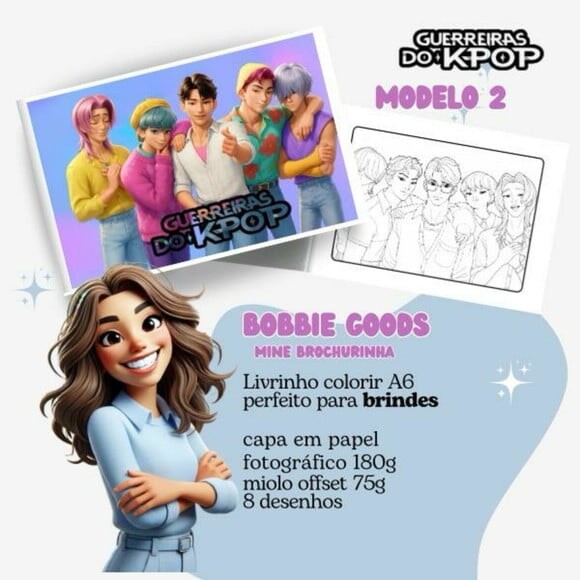 Mini Livro Bobbie Goods Guerreiras do K Pop