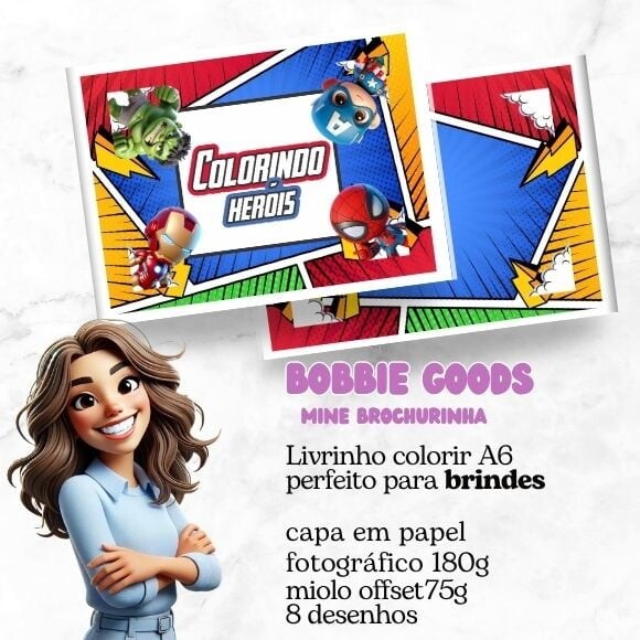 Mini Livro Bobbie Goods Herois