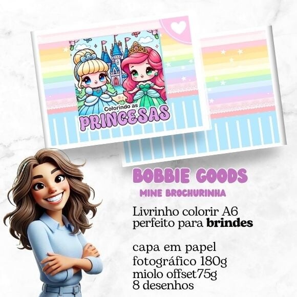 Mini Livro Bobbie Goods Princesas