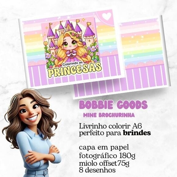 Mini Livro Bobbie Goods Princesas
