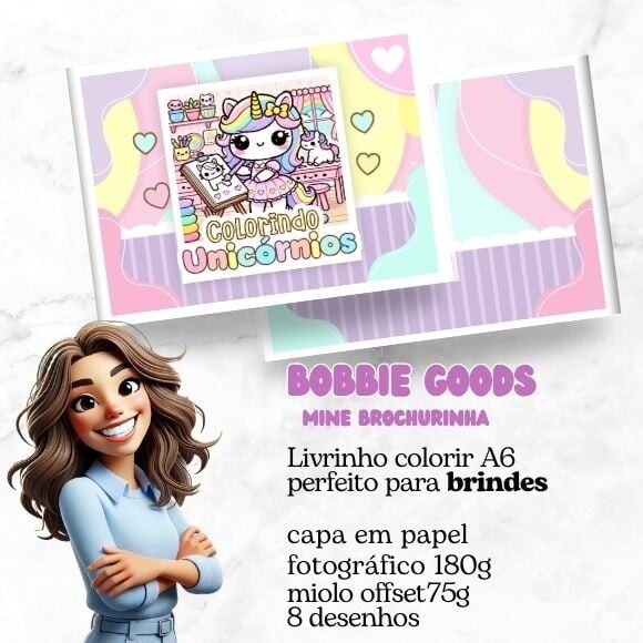 Mini Livro Bobbie Goods Unicórnio