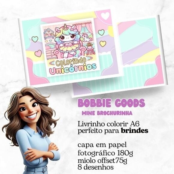 Mini Livro Bobbie Goods Unicórnio
