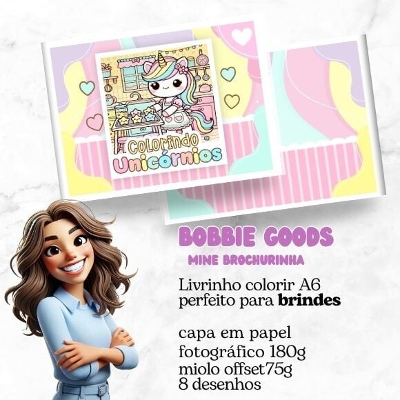 Mini Livro Bobbie Goods Unicórnio