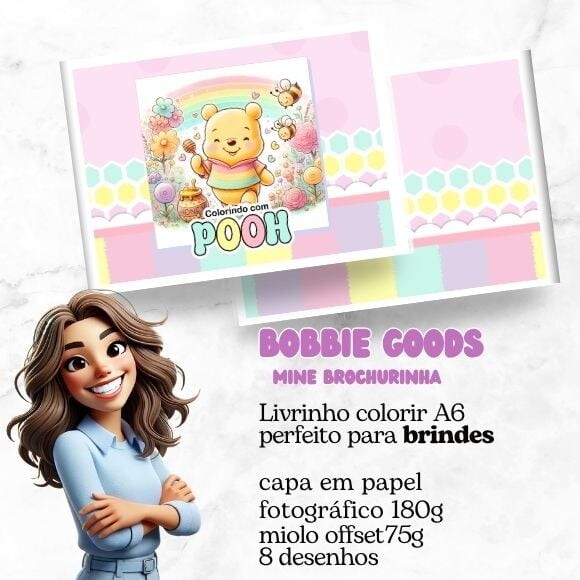 Mini Livro Bobbie Goods Ursinho Pooh