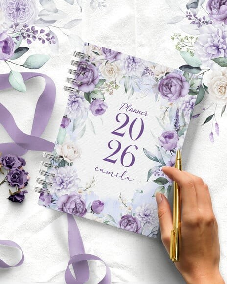 Planner 2026 Coleção Violeta