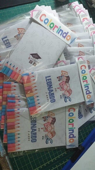 Revista de Colorir Abc com Nome na Capa