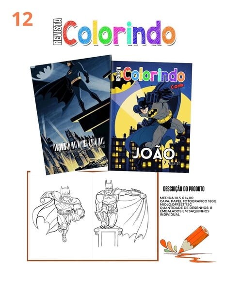 Revista de Colorir Batman