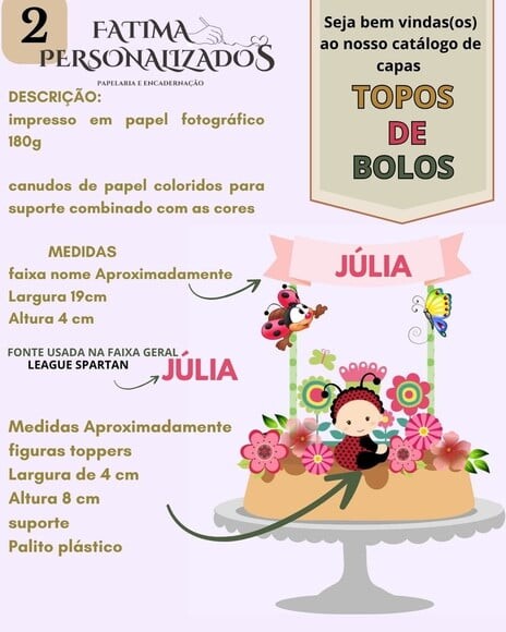 Topo de Bolo Raposinha
