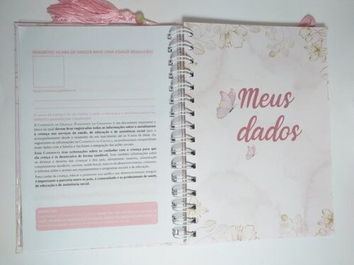 Caderneta de Saúde e Cartão Sus- Floral Borboleta