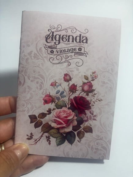 Caderno Agenda Brochura Vintage 1