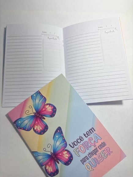 Caderno Brochura Mine -borboletas