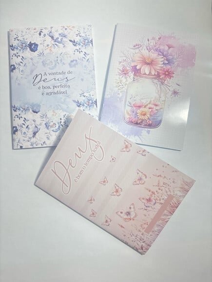 Caderno Brochura Mine -floral