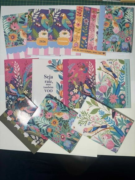 Caderno Brochura A6 Pássaros