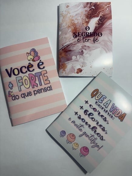 Caderno Brochura Mine -frases