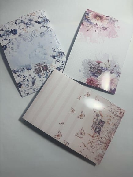 Caderno Brochura Mine -floral