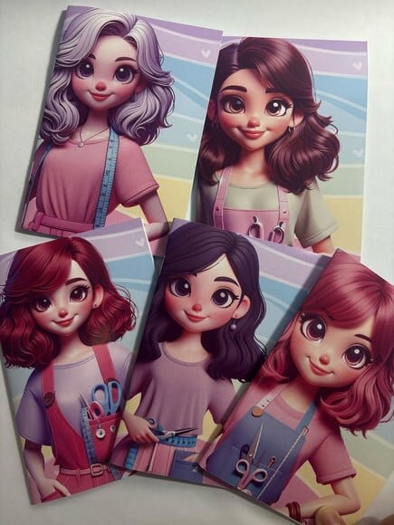 Caderno Brochura Mine -meninas