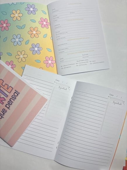 Caderno Brochura Mine -frases