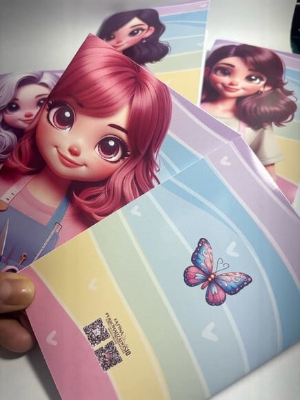 Caderno Brochura Mine -meninas
