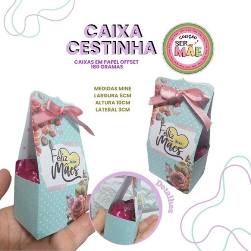 Caixa Cestinha Mine Dia das Mães