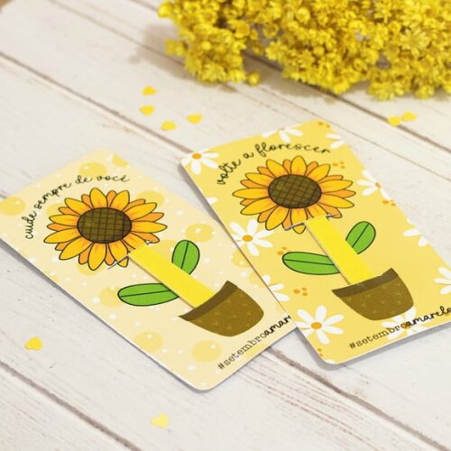 Card com Mine Lixa - Setembro Amarelo