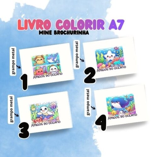 Mine Livro Colorir Amigos do Oceano