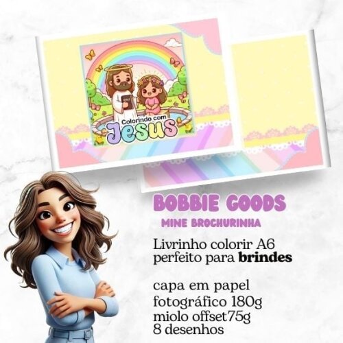 Mini Livro Bobbie Goods Cristão Menina