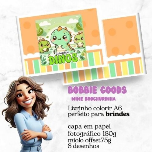Mini Livro Bobbie Goods Dinos