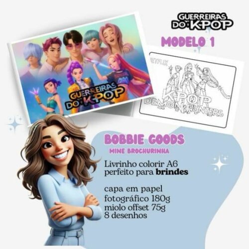 Mini Livro Bobbie Goods Guerreiras do K Pop