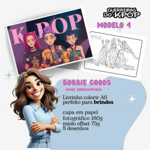 Mini Livro Bobbie Goods Guerreiras do K Pop