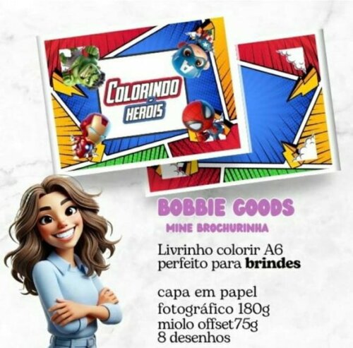 Mini Livro Bobbie Goods Herois