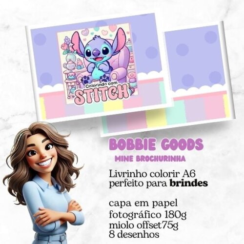 Mini Livro Bobbie Goods Stitch Menina