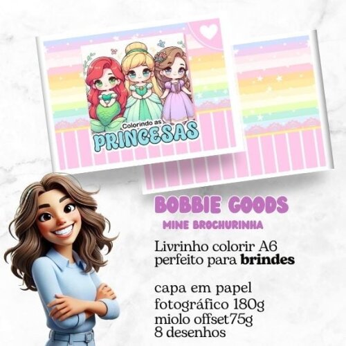 Mini Livro Bobbie Goods Princesas