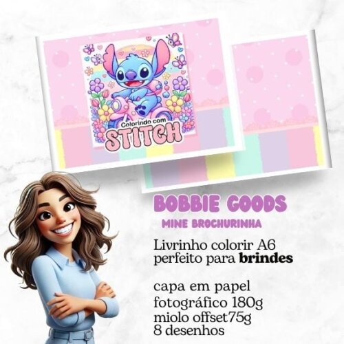 Mini Livro Bobbie Goods Stitch Menina