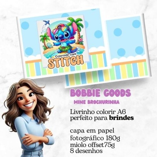 Mini Livro Bobbie Goods Stitch Menino