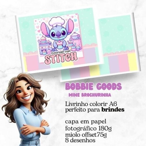 Mini Livro Bobbie Goods Stitch Menina