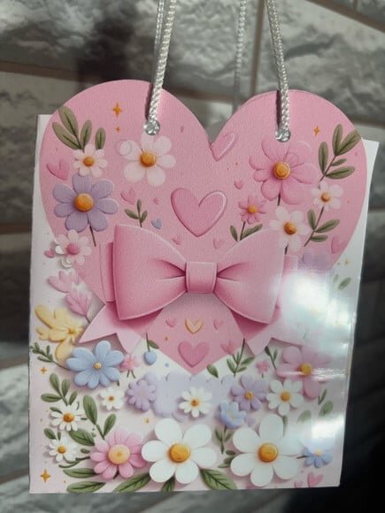 Sacolinha Coração Dia das Mães